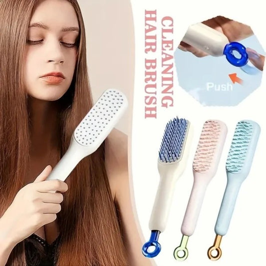 Self Cleaning Hair Brush – Effortless Grooming for All Hair Types